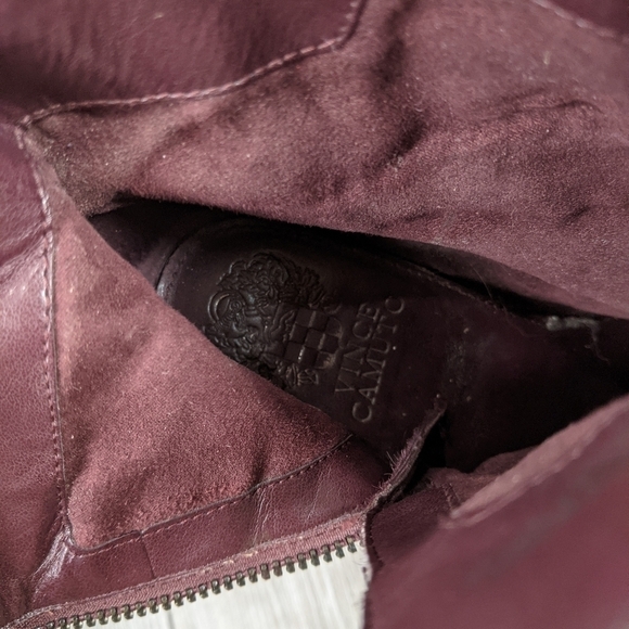 VINCE Camuto 7.5 Purple Cow Hair Leather Booties - Picture 8 of 9